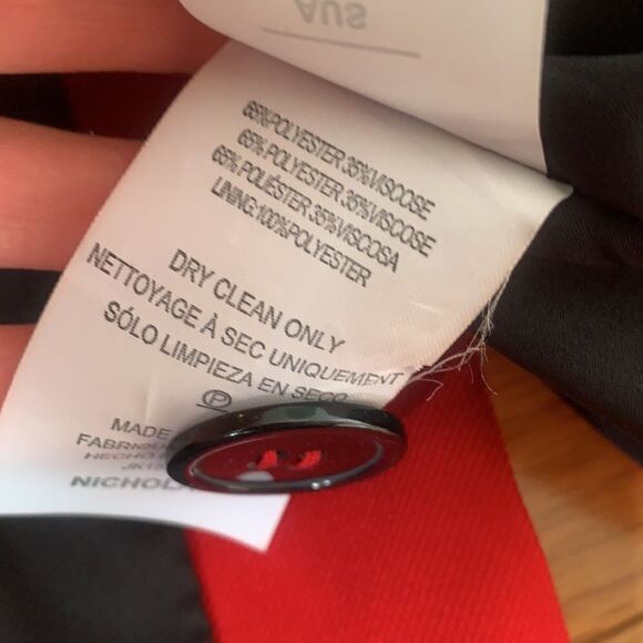 NICHOLAS Red Suiting Blazer Size 2 - Picture 8 of 9
